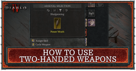 Diablo 4 - How to Use Two-Handed Weapons (How to Switch Barbarian Weapons)