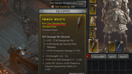 Diablo 4 - Equip a Two-Handed Weapon