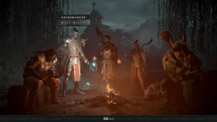 Diablo 4 - Class Selection Campfire from Diablo 2