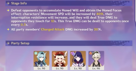 Genshin Impact - Dance of Flashing Thought - Party Setup