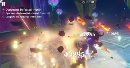 Genshin Impact - Dance of Flashing Thought - Defeat Waves of Enemies