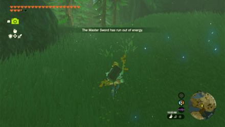 Zelda Tears of the Kingdom TotK - Master Sword Run Out of Energy