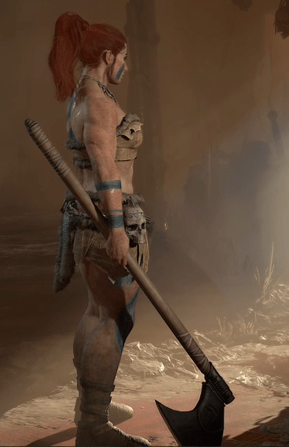 Diablo 4 - Iron Axe Two-Handed Axe Weapon Transmog