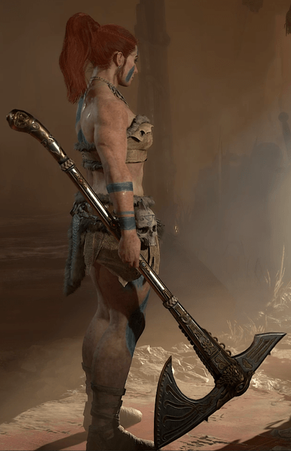 Diablo 4 - Sagaris Two-Handed Axe Weapon Transmog