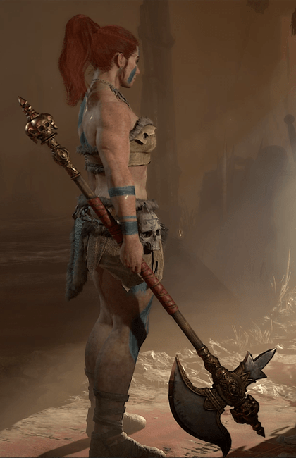 Diablo 4 - Double Axe Two-Handed Axe Weapon Transmog
