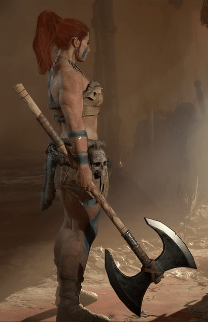 Diablo 4 - Lumber Axe Two-Handed Axe Weapon Transmog