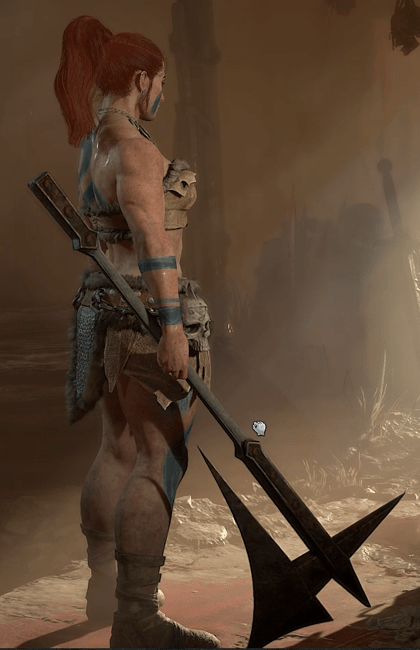 Diablo 4 - Bloodsweep Two-Handed Axe Weapon Transmog