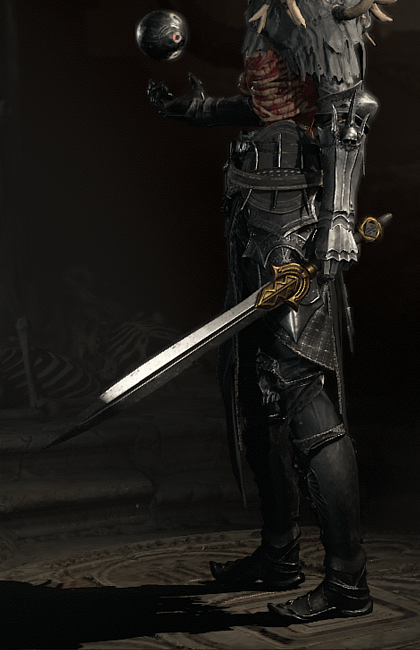 Diablo 4 - Military Sword One-Handed Sword Weapon Transmog