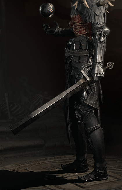 Diablo 4 - Bastard Sword One-Handed Sword Weapon Transmog
