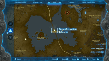 Zelda Tears of the Kingdom TotK - Bridge of Hylia Flame Gleeok Map Location