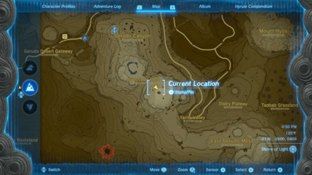 Zelda Tears of the Kingdom TotK - Spectacle Rock Flame Gleeok Map Location