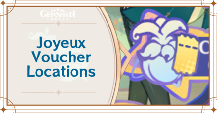 Genshin Impact Joyeux Vouchers