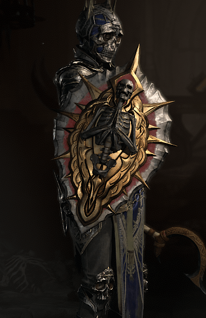Diablo 4 - Bone Shield Shield Weapon Transmog