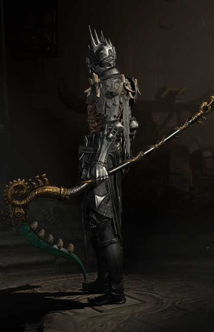 Diablo 4 - Toothed Reaper Two-Handed Scythe Weapon Transmog