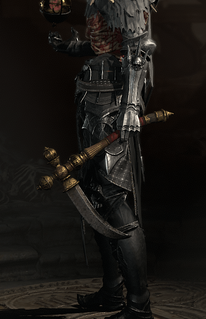 Diablo 4 - Iron Scythe One-Handed Scythe Weapon Transmog