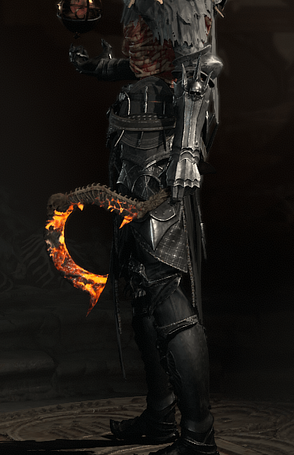 Diablo 4 - Sacrificial Sickle One-Handed Scythe Weapon Transmog