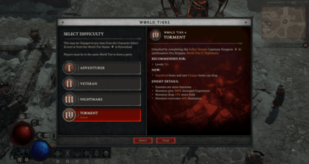 Diablo IV - Echo of Lilit World Tier 4 Nightmare Difficulty