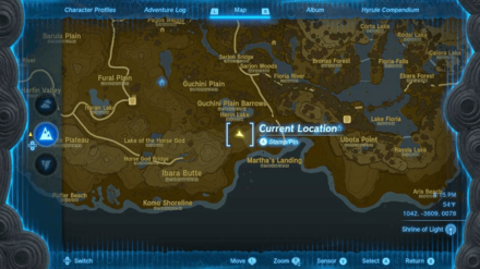 Zelda Tears of the Kingdom TotK - Herin Lake Thunder Gleeok Map Location