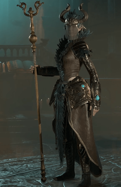 Diablo 4 - Gothic Staff Staff Weapon Transmog