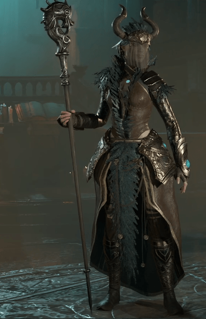 Diablo 4 - Dragon Staff Staff Weapon Transmog