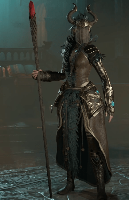 Diablo 4 - Iron Walking Stick Staff Weapon Transmog