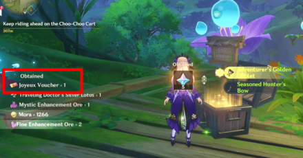 Genshin - Treasure Chest - Joyeux Voucher inside