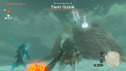 Zelda Tears of the Kingdom TotK - Gerudo Summit Frost Gleeok Overworld Location