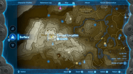 Zelda Tears of the Kingdom TotK - Gerudo Summit Frost Gleeok Map Location