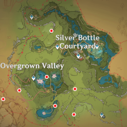 Genshin - Choo-Choo Cart Challenges Map