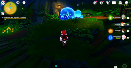 Genshin Impact Capturing Light and Shadow Walkthrough - Follow the Hydro Eidolon