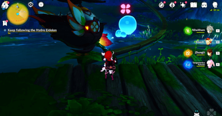 Genshin Impact Capturing Light and Shadow Walkthrough - Keep Following the Hydro Eidolon