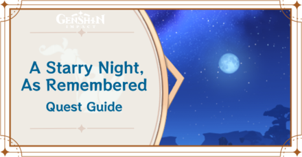 Genshin Impact A Starry Night