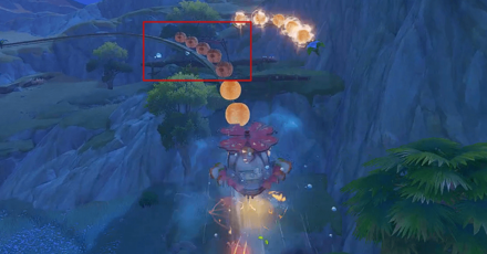 Genshin - avoid being hit by the muddy balloons