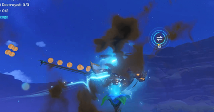 Genshin - Avoid being hit by the muddy balloon