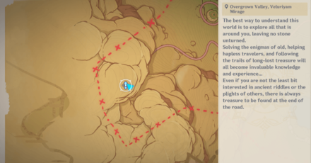 Genshin Impact - A Starry Night As Remembered World Quest Location