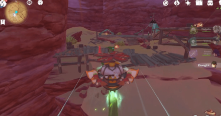 Genshin Impact - Ride the Cart to the Desert Area