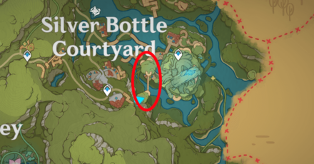 Genshin - Hydro Monument Puzzle 1 - Map Location