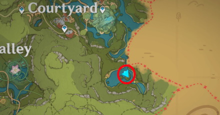 Genshin - Hydro Monument Puzzle 2 - Map Location