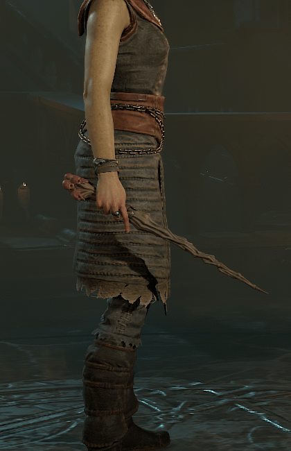 Diablo 4 - Bone Wand Wand Weapon Transmog