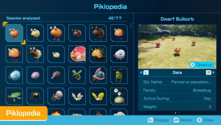 Pikmin 4 - Piklopedia