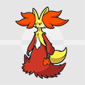 Pokemon Scarlet and Violet SV - Delphox Gray
