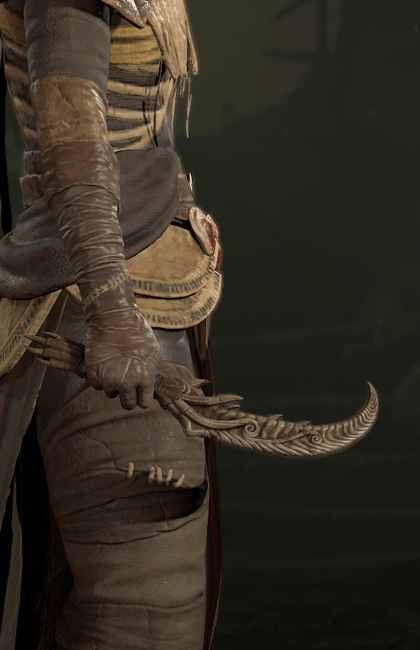 Diablo 4 - Bone Blade Dagger Weapon Transmog