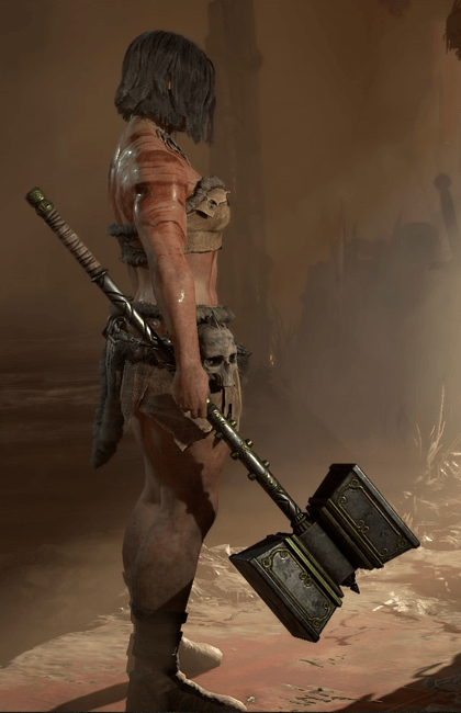 Diablo 4 - Dire Mace Two-Handed Mace Weapon Transmog