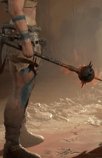 Diablo 4 - Mace of Blazing Furor One-Handed Mace Weapon Transmog