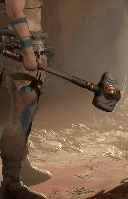 Diablo 4 - Spiked Baton One-Handed Mace Weapon Transmog