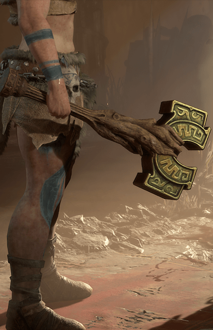 Diablo 4 - Crag Hammer One-Handed Mace Weapon Transmog