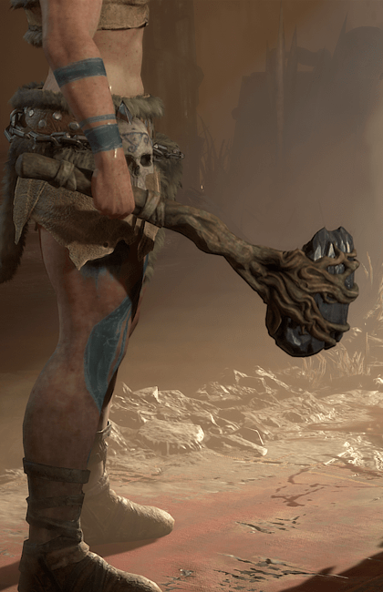 Diablo 4 - Rootfist One-Handed Mace Weapon Transmog