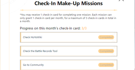 Honkai Star Rail - Daily Check-In Missions