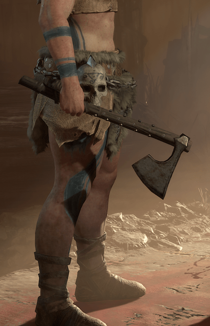 Diablo 4 - Great Axe One-Handed Axe Weapon Transmog