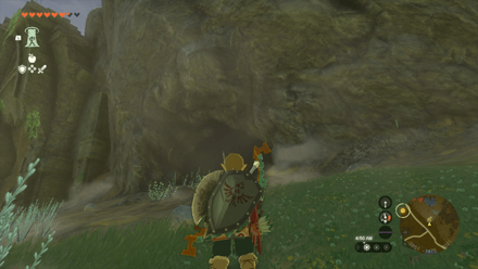 Zelda Tears of the Kingdom TotK - Great Plateau Foothill Cave Entrance